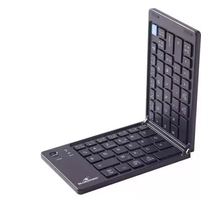 Clavier sans fil pliable - Ordinateur, tablette, smartphone, TV - Touches ciseaux - BLUESTORK - KB-MINI-FOLD/FR - AZERTY - Noir