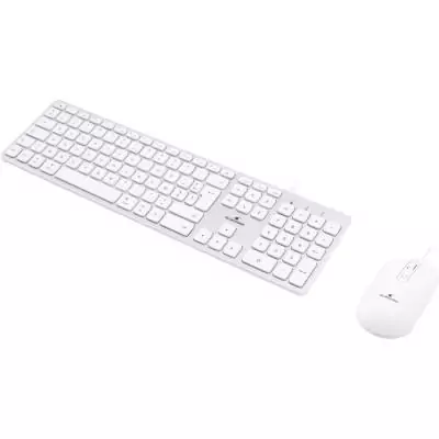 Pack clavier souris filaire - BLUESTORK - KB Mac - Compatible Mac - Blanc Pack clavier souris filaire - BLUESTORK - KB Mac - Compatible Mac - Blanc
