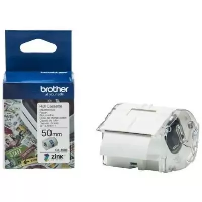Ruban CZ-1005 Brother VC-500W Zinc Blanc - Effet zinc premium