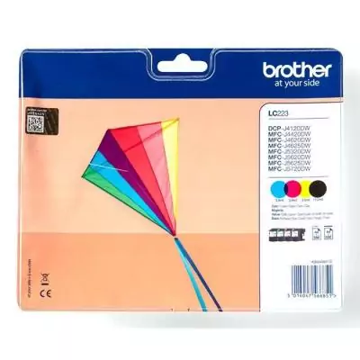 Pack cartouches d'encre BROTHER LC-223 Multipack - Couleurs vives et qualité supérieure