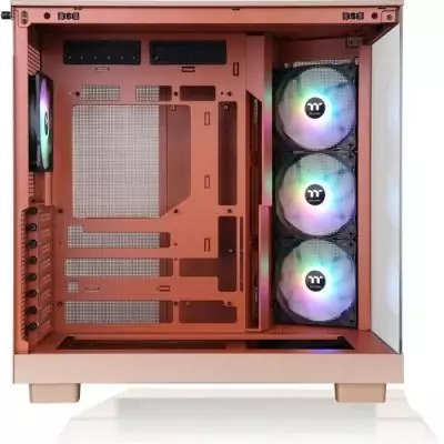 Boîtier PC sans alimentation - THERMALTAKE - View 380 XL TG ARGB - Moyen tour - Format ATX - 4x120mm A-RGB inclus - Gravel Ssan Boîtier PC sans alimentation - THERMALTAKE - View 380 XL TG ARGB - Moyen tour - Format ATX - 4x120mm A-RGB inclus - Gravel Ssan