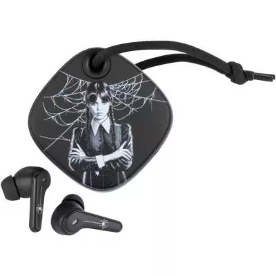 Ecouteurs - San fil - Konix - Mercredi - Smartphones et tablettes - Autonomie 6 h + 22 h boitier - Résistance IPX4 - Noir