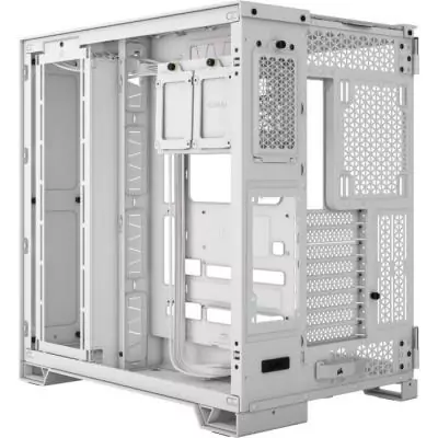 Boîtier PC CORSAIR 6500X Blanc - Design Dual Chamber en Verre Trempé