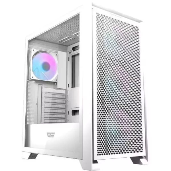 Boitier sans alimentation - DARKFLASH DRX70 MESH - Moyen tour - Format ATX - Blanc