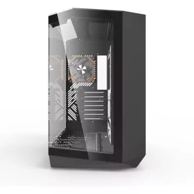 Boitier sans alimentation - DARKFLASH DY470 - Cube - Format ATX - Noir Boitier sans alimentation - DARKFLASH DY470 - Cube - Format ATX - Noir