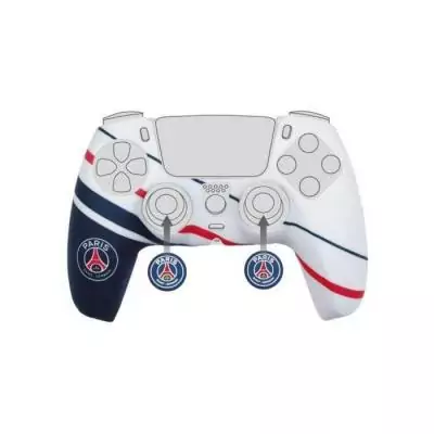 Coque de protection pour manette DualSense PS5 - KONIX Naruto Shippuden - Silicone - Appuie-pouces - Bleu, blanc et rouge