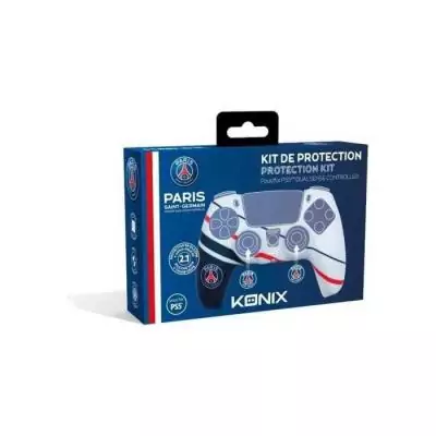 Coque de protection pour manette DualSense PS5 - KONIX Naruto Shippuden - Silicone - Appuie-pouces - Bleu, blanc et rouge