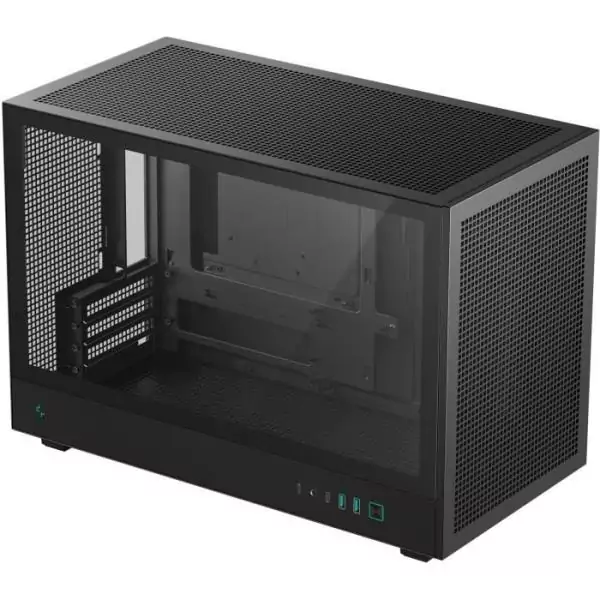 Boitier sans alimentation - DEEPCOOL CH260 - Mini tour - Format M-ATX - Noir