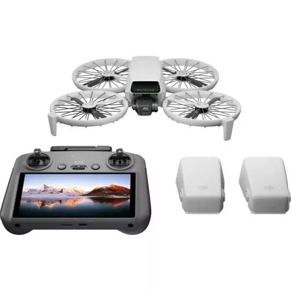 Drone caméra - DJI - Flip Fly More Combo (DJI RC 2) (GL) - Protection d'hélice pliable - CMOS 1/1,3 - 4K/60 ips HDR - 31 min v