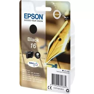 EPSON Cartouche d'encre T1621 noir - Stylo Plume (C13T16214012)