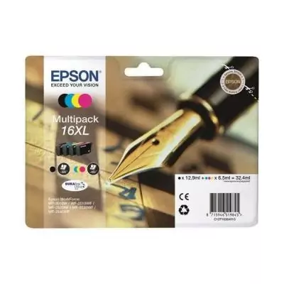 Encre EPSON Multipack 16 XL - Stylo plume - Couleurs classiques Encre EPSON Multipack 16 XL - Stylo plume - Couleurs classiques