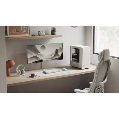 Boîtier PC - Fractal Design - FD-C-EPO1A-03 - Blanc - Verre trempé - Refroidissement haute performance - 3 ventilateurs Moment Boîtier PC - Fractal Design - FD-C-EPO1A-03 - Blanc - Verre trempé - Refroidissement haute performance - 3 ventilateurs Moment