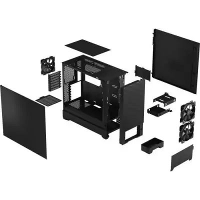 Boîtier PC FRACTAL DESIGN Pop Air Black Solid - Élégant et Performant