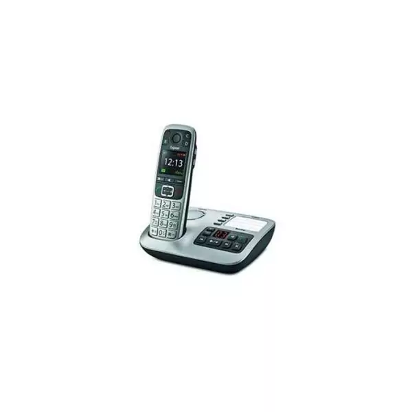 Gigaset Téléphone sans fils dect noir/argent avec répondeur - e560a