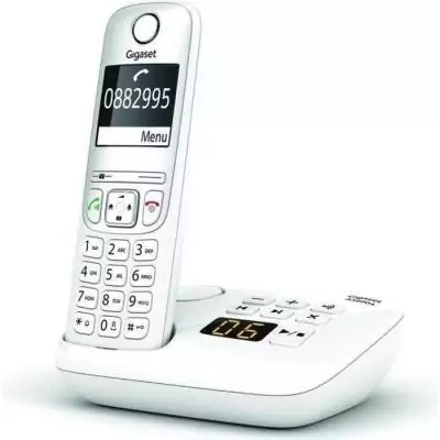 Téléphone Fixe AS690 A Blanc - GIGASET - Répondeur intégré & Mains libres - ID d'appelant