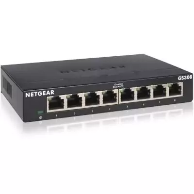 NETGEAR GS308-300PES Switch Ethernet Métal 8 ports Gigabit (10/100/1000) NETGEAR GS308-300PES Switch Ethernet Métal 8 ports Gigabit (10/100/1000)