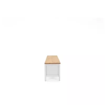 Meuble TV 2 tiroirs - Décor chene artisan et blanc - L 160 x P 45 x H Meuble TV 2 tiroirs - Décor chene artisan et blanc - L 160 x P 45 x H