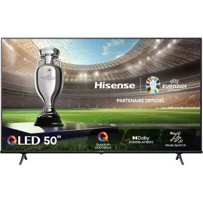 Hisense 50E7NQ - TV QLED 50 (126 cm) - 4K UHD 3840x2160 - HDR10 - TV connecté - 3xHDMI 2.1 - WiFi