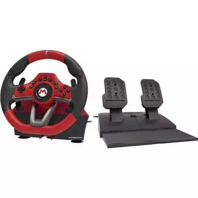 Volant Mario Kart Racing Wheel Pro Deluxe - HORI - Pour Switch et PC - Rouge Volant Mario Kart Racing Wheel Pro Deluxe - HORI - Pour Switch et PC - Rouge