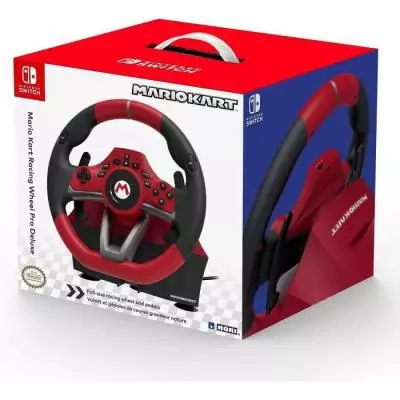 Volant Mario Kart Racing Wheel Pro Deluxe - HORI - Pour Switch et PC - Rouge Volant Mario Kart Racing Wheel Pro Deluxe - HORI - Pour Switch et PC - Rouge