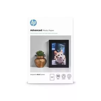 Papier photo brillant HP Advanced - Pack de 100 feuilles 10 x 15 cm - Q8692A Imprimez des photos éclatantes avec ce papier HP de