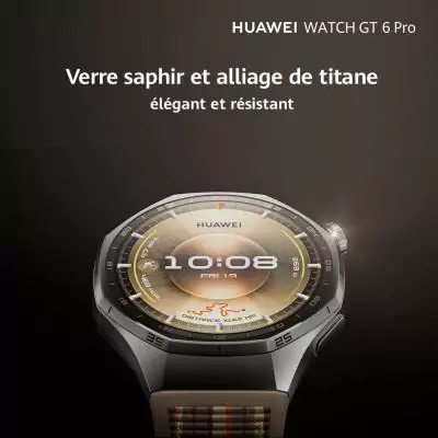 Montre connectée - HUAWEI - Watch GT6 PRO - 46 mm - Noir