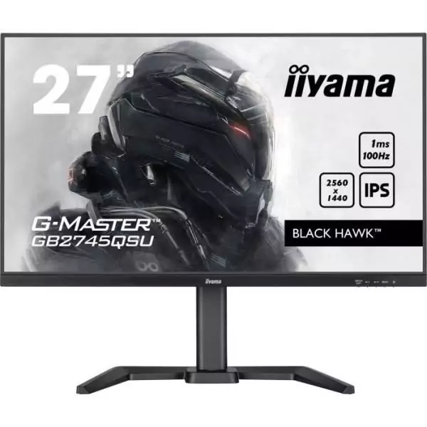 Ecran PC Gamer - IIYAMA - 27 - QHD - 100Hz - Dalle IPS - 1ms - Ajustable en hauteur - GB2745QSU-B2