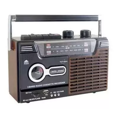 Radio-cassette enregistreur - INOVALLEY - RK10N - Haut-parleur 1 x 8 Watts - AM/FM/SW1/SW2