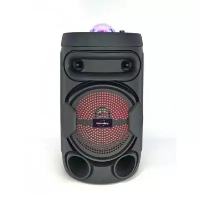 INOVALLEY KA02 BOWL- Enceinte lumineuse Bluetooth 400W - Fonction Karaoké - Boule kaléidoscope LED multicolore - Port USB, Mic