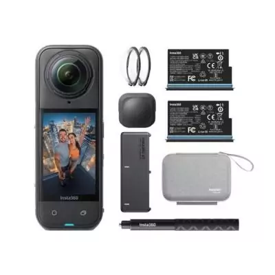 Caméra d'action 8K INSTA360 X5 - Bundle Starter - Autonomie 180 min Caméra d'action 8K INSTA360 X5 - Bundle Starter - Autonomie 180 min