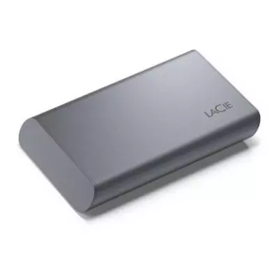 SSD externe - LACIE - Mobile SSD Secure STKH1000800 - 1 To - USB Type-C - 3,2 Gen 2 - 1050 Mo/s - Gris