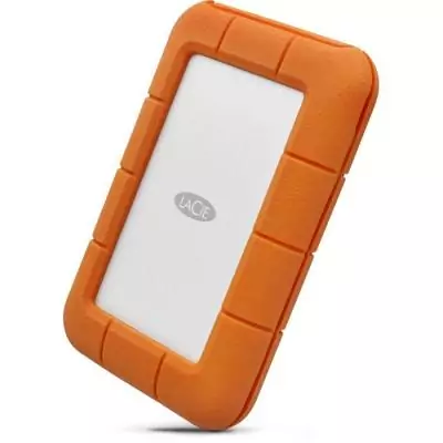 Disque dur externe - LACIE - Rugged USB-C STFR5000800 - 5 To - 3.2 Gen 1 - Gris / Jaune