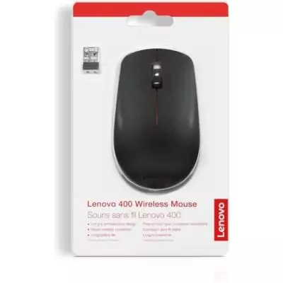 Souris sans fil Lenovo 400 - Précision DPI 1200 - Design Noir