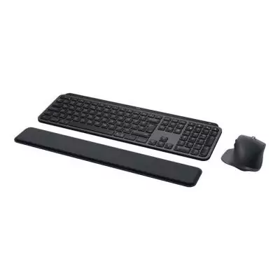 Ensemble Clavier Souris Logitech MX Keys S AZERTY Graphite Design élégant, sans fil, rétroéclairé - Performances optimales