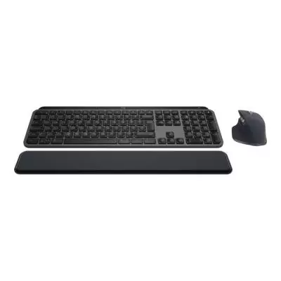 Ensemble Clavier Souris Logitech MX Keys S AZERTY Graphite Design élégant, sans fil, rétroéclairé - Performances optimales