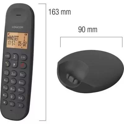 Téléphone fixe sans fil - LOGICOM - DECT ILOA 250 DUO - Noir - Sans répondeur Téléphone fixe sans fil - LOGICOM - DECT ILOA 250 DUO - Noir - Sans répondeur