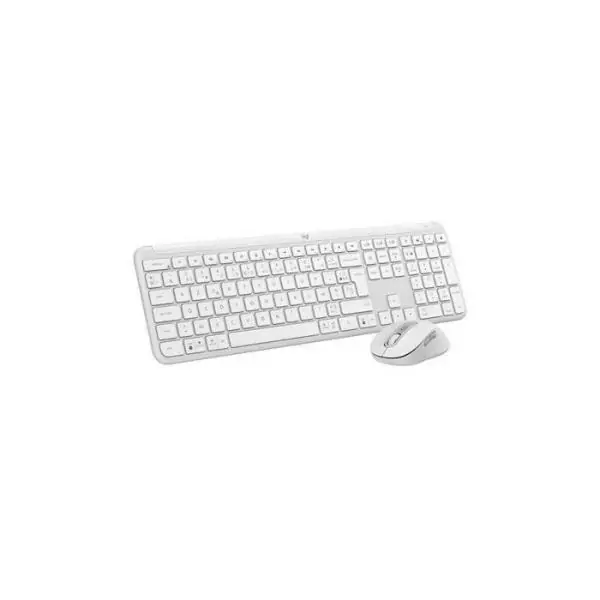 Ensemble Clavier Souris - Sans fil - Logitech - MK950 Signature - AZERTY - Blanc