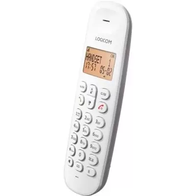 Téléphone fixe sans fil LOGICOM DECT ILOA 155T SOLO Taupe - Répondeur intégré