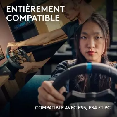 Volant de course G923 - Logitech G: le choix ultime pour PS5, PS4 et PC