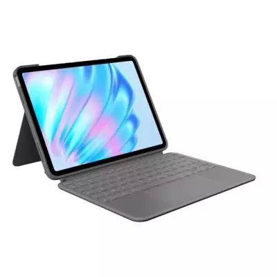 Etui clavier - Logitech - Combo Touch - QWERTY - Pour iPad Air 11 (M2 & M3) & Ipad Air (5e génération) - Gris