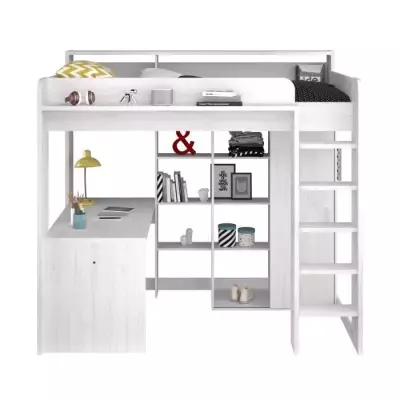 Lit combiné mezzanine enfant PARISOT Lena - Design Pin Petterson - Made in France Lit combiné mezzanine enfant PARISOT Lena - Design Pin Petterson - Made in France