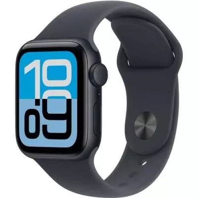 Apple Watch SE 3 GPS 40mm - Design Midnight Aluminium - Bracelet Sport Band Midnight - S/M