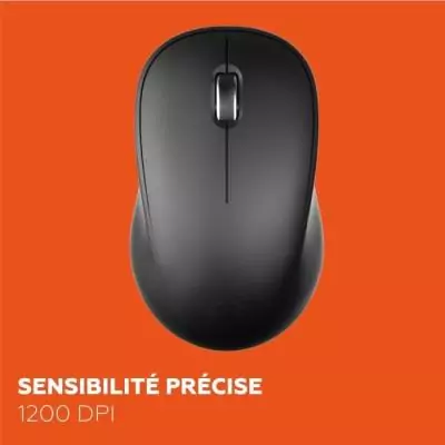 Ensemble clavier souris - MOBILITY LAB - Alpha - Ergonomique - Sans fil - Pavé numérique intégré