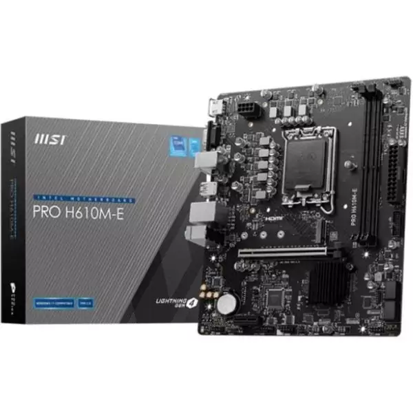 Carte mere - MSI - PRO H610M-E Intel H610 LGA 1700 micro ATX