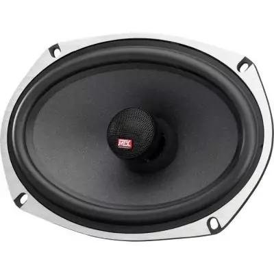 MTX TX669C Haut-parleurs voiture Coaxiaux 15x23cm 6x9 2 voies 120W RMS 4 Châssis alu Tweeters néodyme dôme soie Membrane fibr