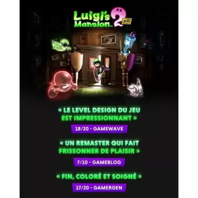 Luigi's Mansion 2 HD pour Nintendo Switch : Partez à la chasse aux fantômes ! Luigi's Mansion 2 HD pour Nintendo Switch : Partez à la chasse aux fantômes !