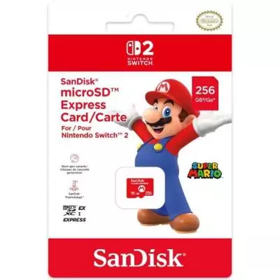 Carte mémoire Micro SD Express 256Go Sandisk pour Nintendo Switch 2
