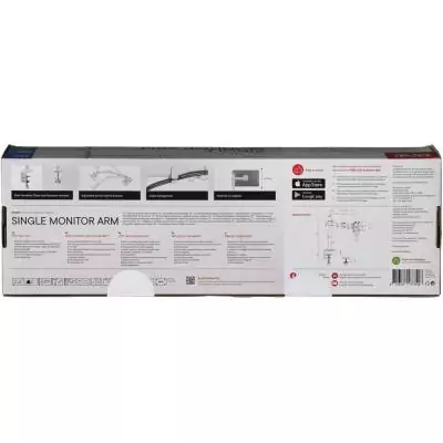 Support moniteur Smart - ONE FOR ALL - Vesa 100 - Simple Bras - 13 et 32'' - 8kgs max - Hauteur réglable - Blanc Support moniteur Smart - ONE FOR ALL - Vesa 100 - Simple Bras - 13 et 32'' - 8kgs max - Hauteur réglable - Blanc