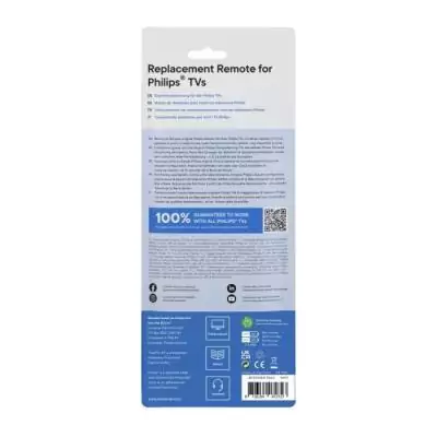 ONE FOR ALL URC4913 - Télécommande de remplacement pour TV Philips ONE FOR ALL URC4913 - Télécommande de remplacement pour TV Philips