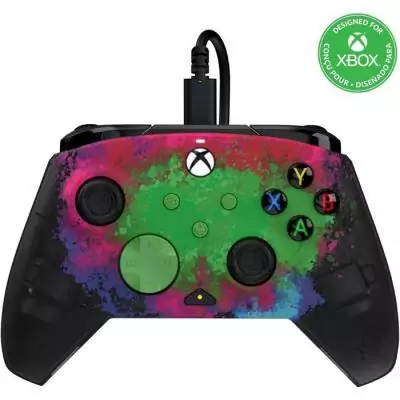 Manette de jeu Xbox Rematch Glow Advanced Filiare Space Dust - PDP Manette de jeu Xbox Rematch Glow Advanced Filiare Space Dust - PDP